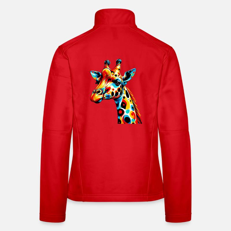 Girafe Veste en tissu softshell Femme