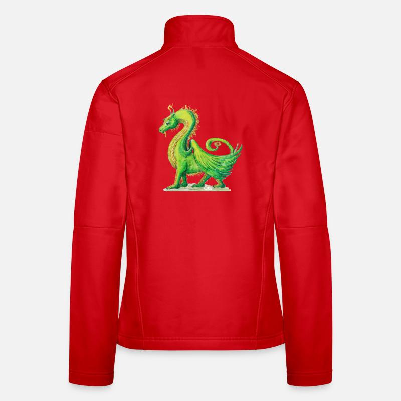 Dragon Farah Drawing - Sonja Ariel von Staden Women's Softshell Jacket