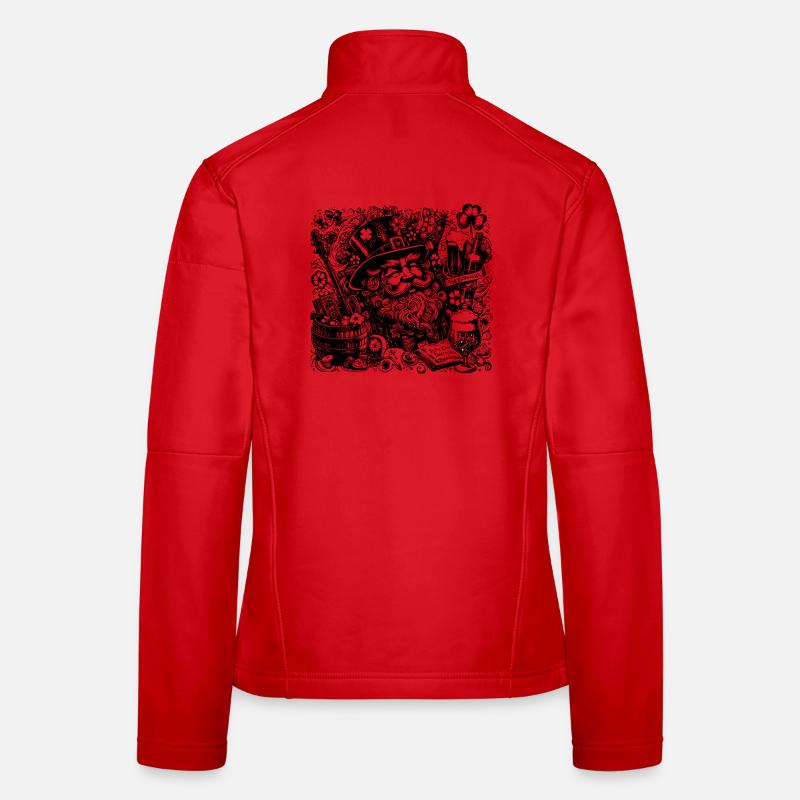St. Patrick's Day Frauen Softshelljacke