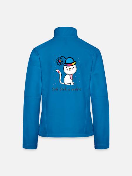 every jeck it's different carnival confetti - Women's Softshell Jacket - red - Back