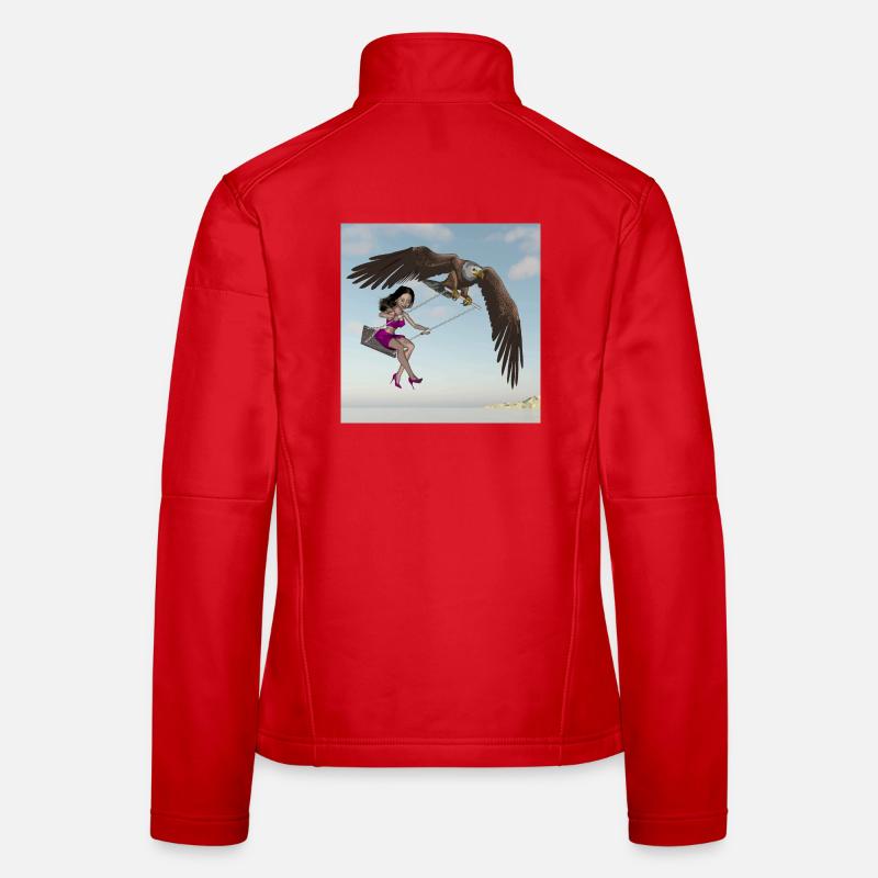 Schwingen am Himmel. Frauen Softshelljacke