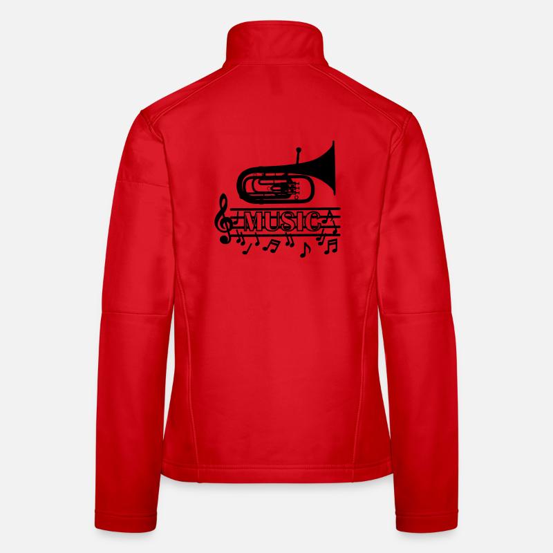 Baritone music logo Women's Softshell Jacket