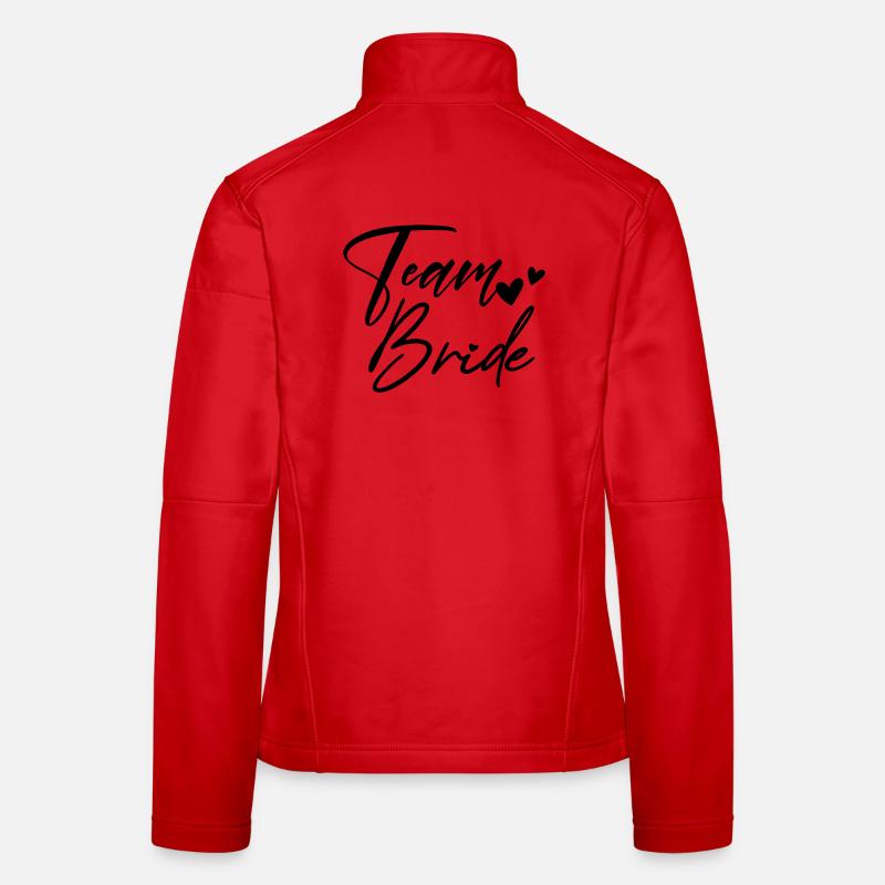 TEAM BRIDE Junggesellenabschied - Frauen Softshelljacke - Rot