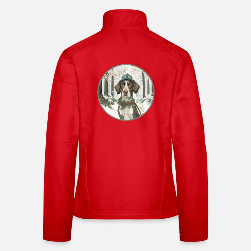 Jagdhund Frauen Softshelljacke
