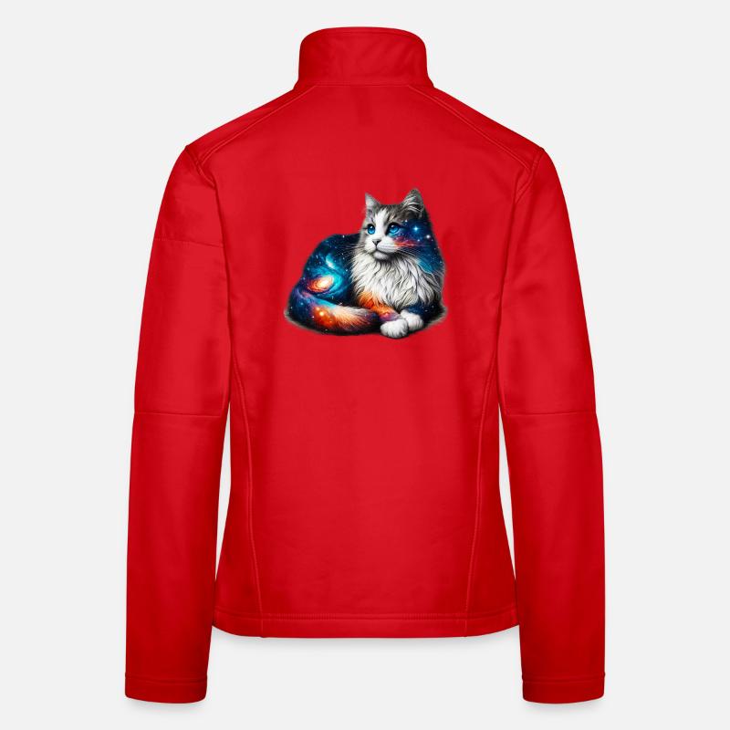 Katze Frauen Softshelljacke