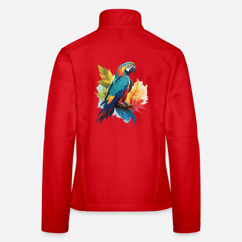 Colorful Parrot Women's Softshell Jacket