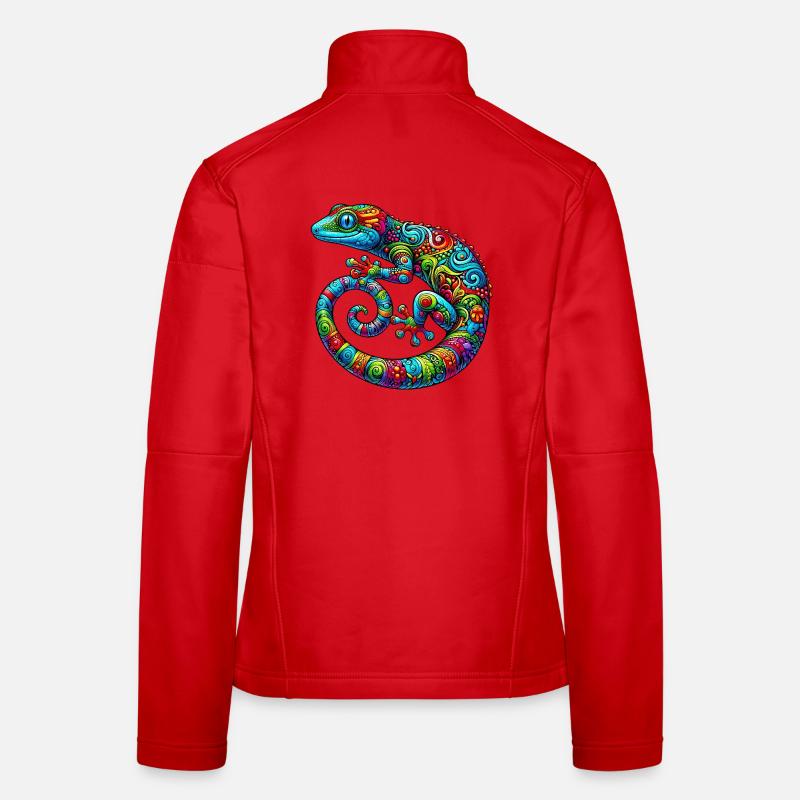 Gecko - Frauen Softshelljacke - Rot