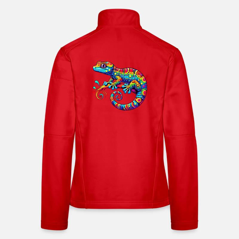 Gecko - Frauen Softshelljacke - Rot