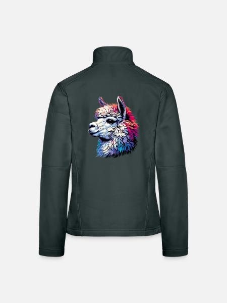 Alpaca - Women's Softshell Jacket - red - Back