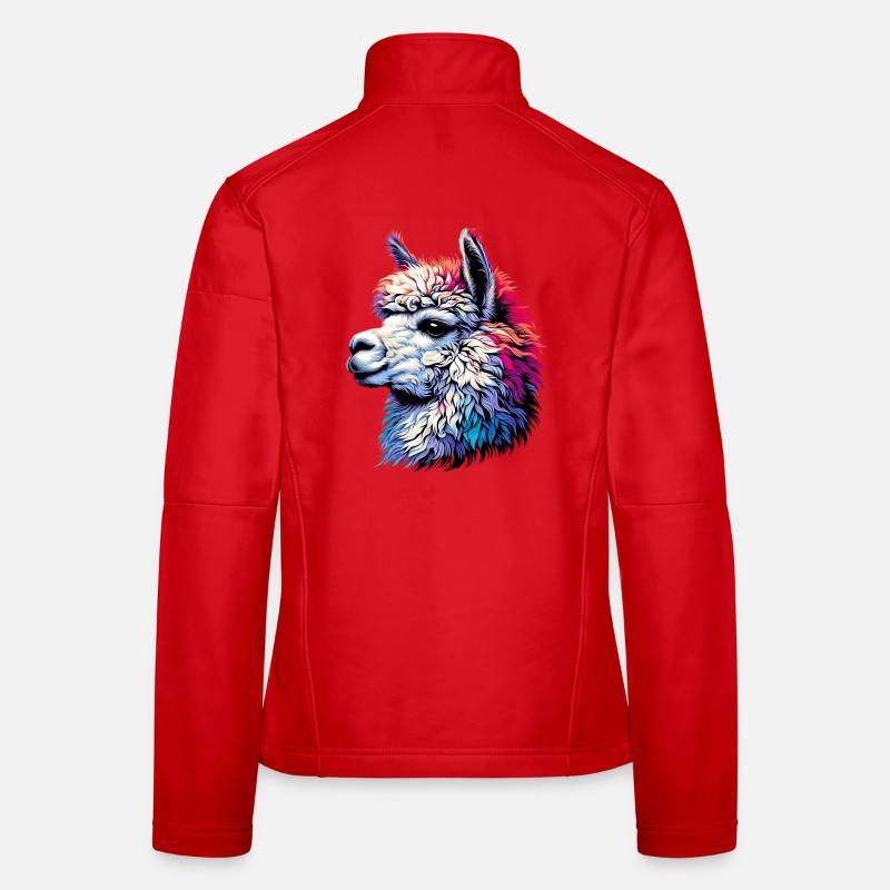 Alpaka - Frauen Softshelljacke - Rot