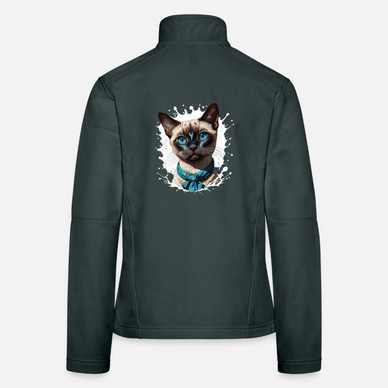 Siamese cat Women's Softshell Jacket