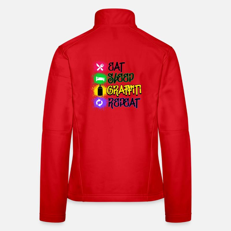 Graffiti Statement Sprayer Spraydose Kunst - Frauen Softshelljacke - Rot