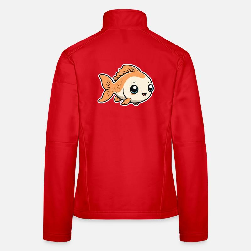 Petit Mignon Bébé Poisson Poisson Veste en tissu softshell Femme