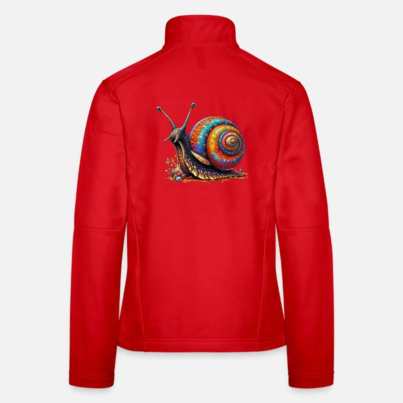Schnecke - Frauen Softshelljacke - Rot