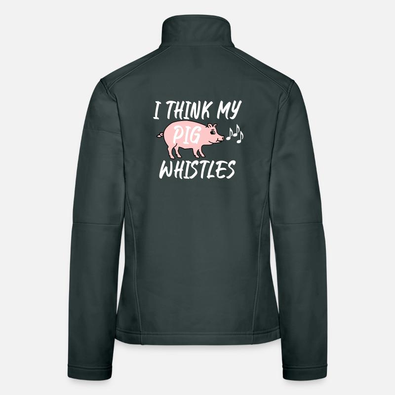 I think my pig whistles Women's Softshell Jacket