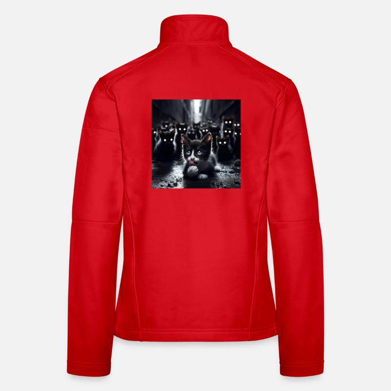 Chatons errants Veste en tissu softshell Femme