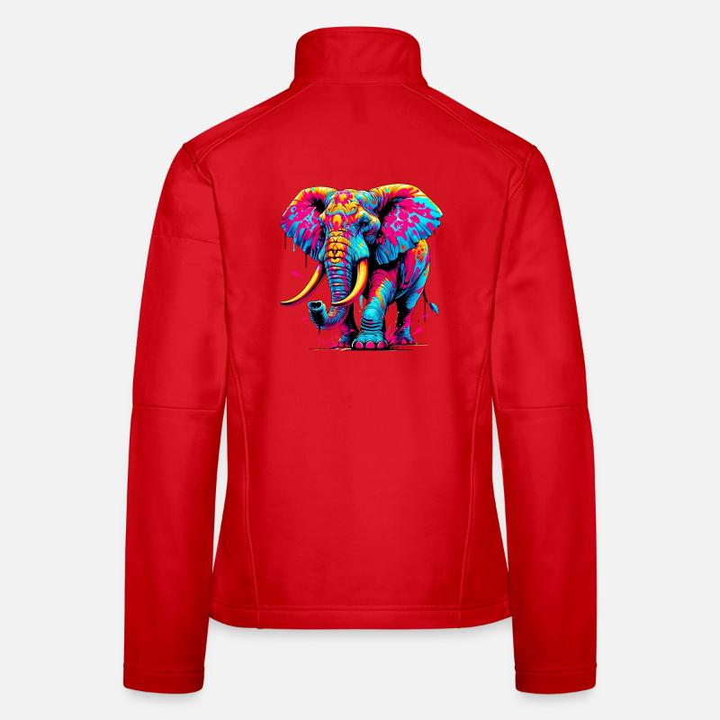 Éléphant Veste en tissu softshell Femme