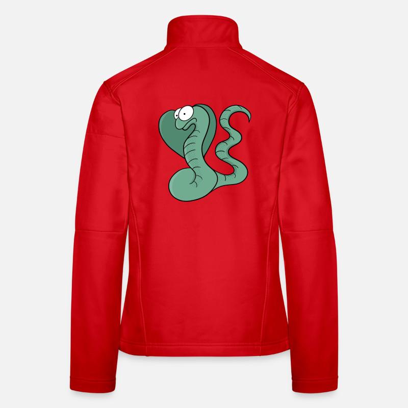 A cute snake Women's Softshell Jacket