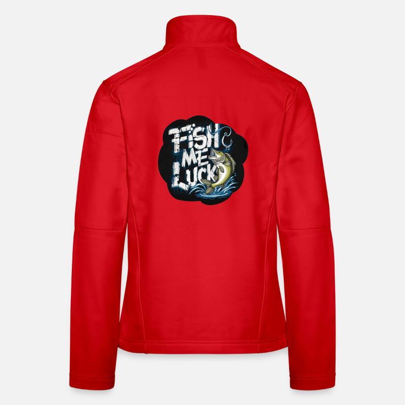 Fish Comfort Moto Design - Women's Softshell Jacket - red