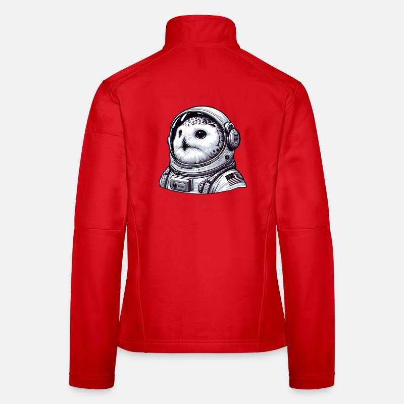 Harfang des neiges astronaute aventure spatiale Veste en tissu softshell Femme