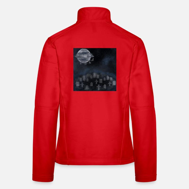 Friedhöfe, Gräber, gothic design, Horror Motiv Frauen Softshelljacke