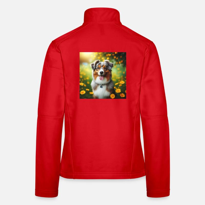 Australischer Schäferhund Frauen Softshelljacke