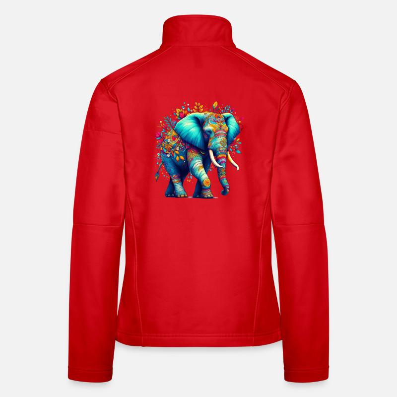 Éléphant Veste en tissu softshell Femme