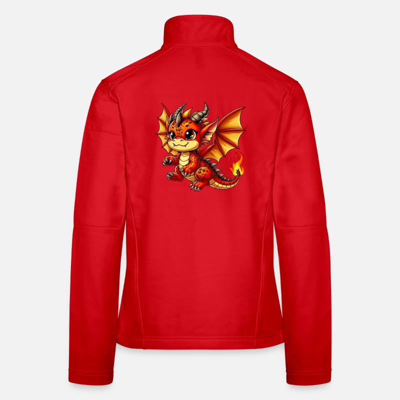 Drache - Frauen Softshelljacke - Rot