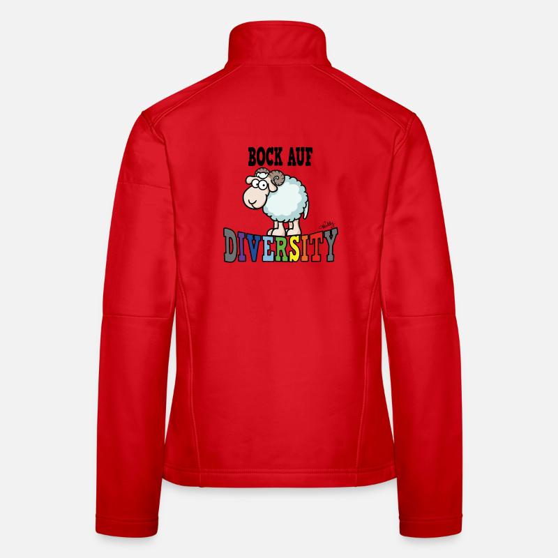 Désir de diversité Veste en tissu softshell Femme