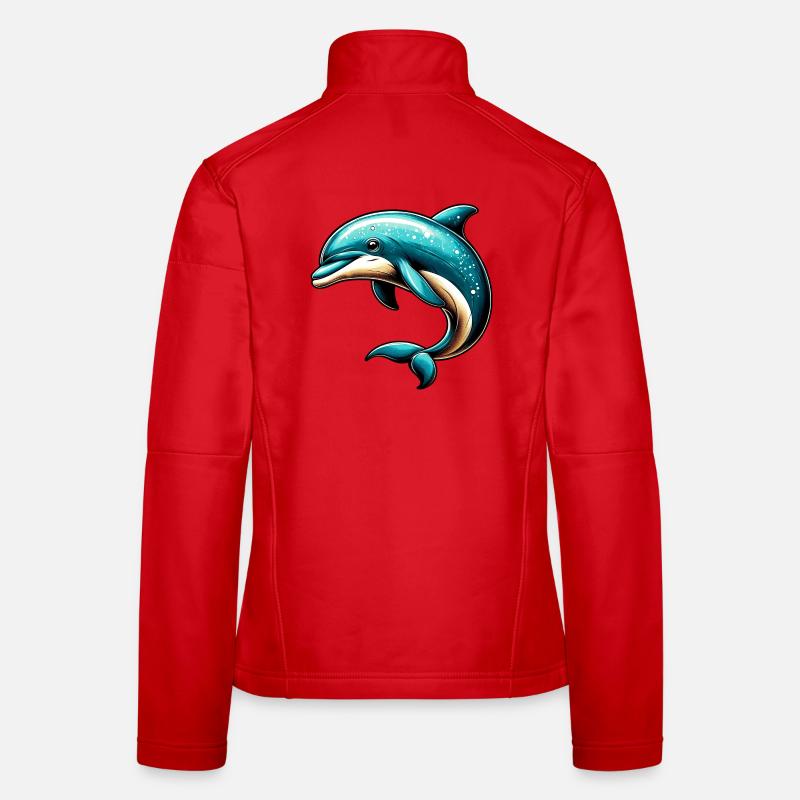 Dolphin - Women's Softshell Jacket - red