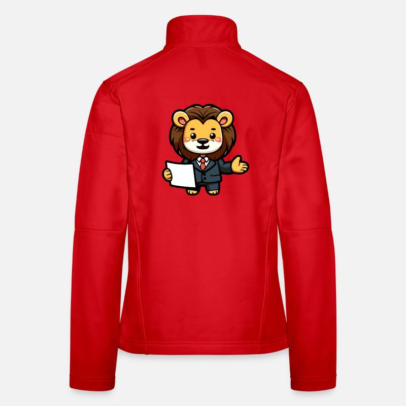 The Corporate Lion - Women's Softshell Jacket - red