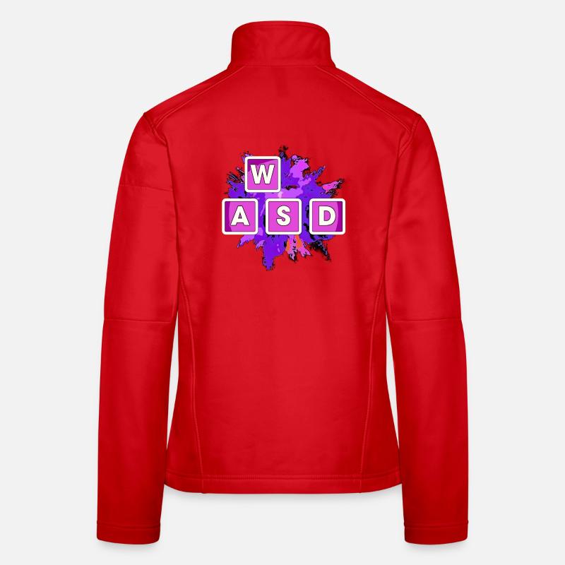 WASD Splash Gaming Blöcke Frauen Softshelljacke
