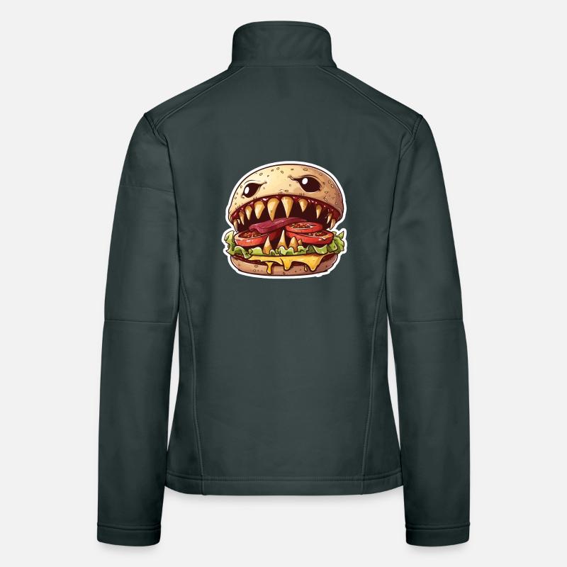 Fleischfressender Cheeseburger – Monster Burger Frauen Softshelljacke