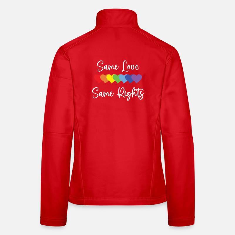 LGBTQ Pride Month - Same Love, Same Rights Women's Softshell Jacket