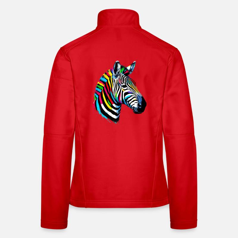 Zèbre Veste en tissu softshell Femme