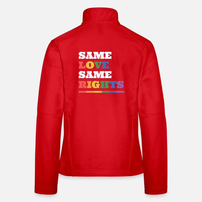 LGBTQ Pride Month - Same Love, Same Rights Women's Softshell Jacket
