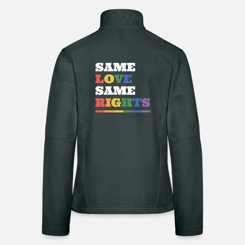 LGBTQ Pride Month - Same Love, Same Rights Women's Softshell Jacket