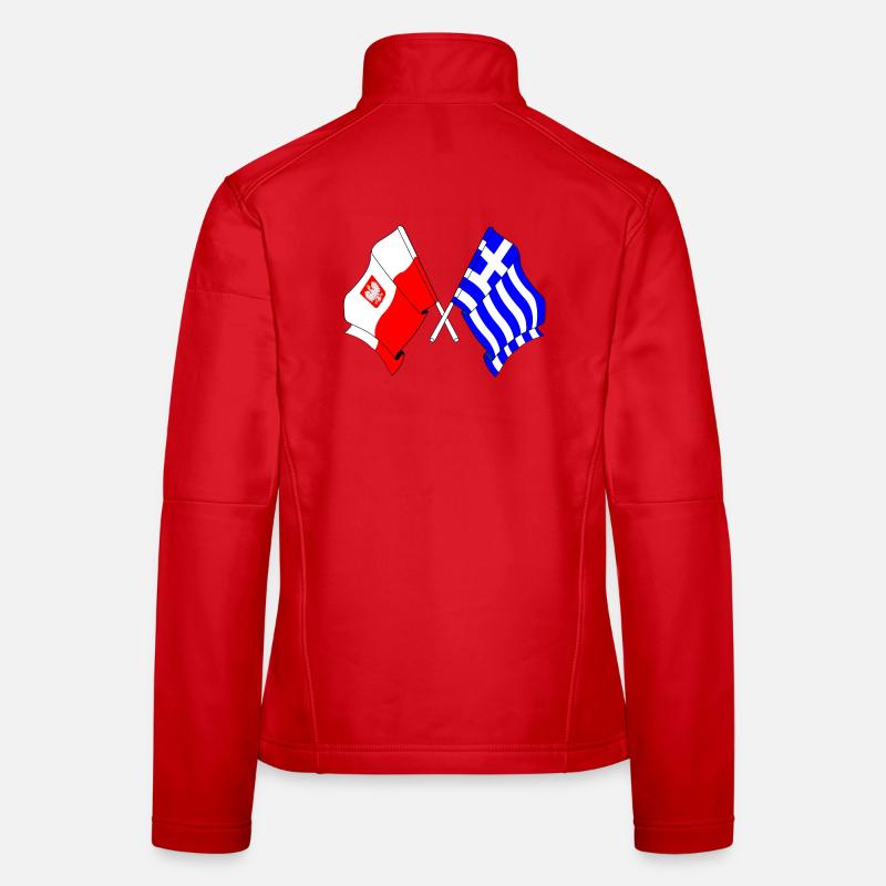 Flag Poland, flag Greece Women's Softshell Jacket