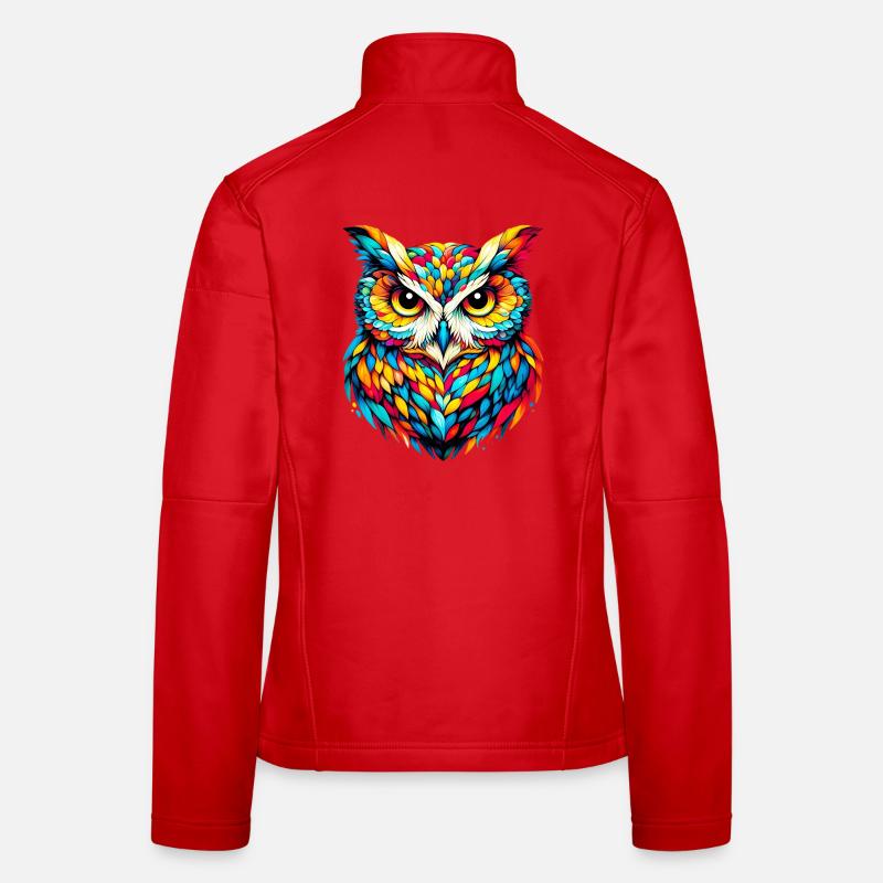 Owl - Women's Softshell Jacket - red