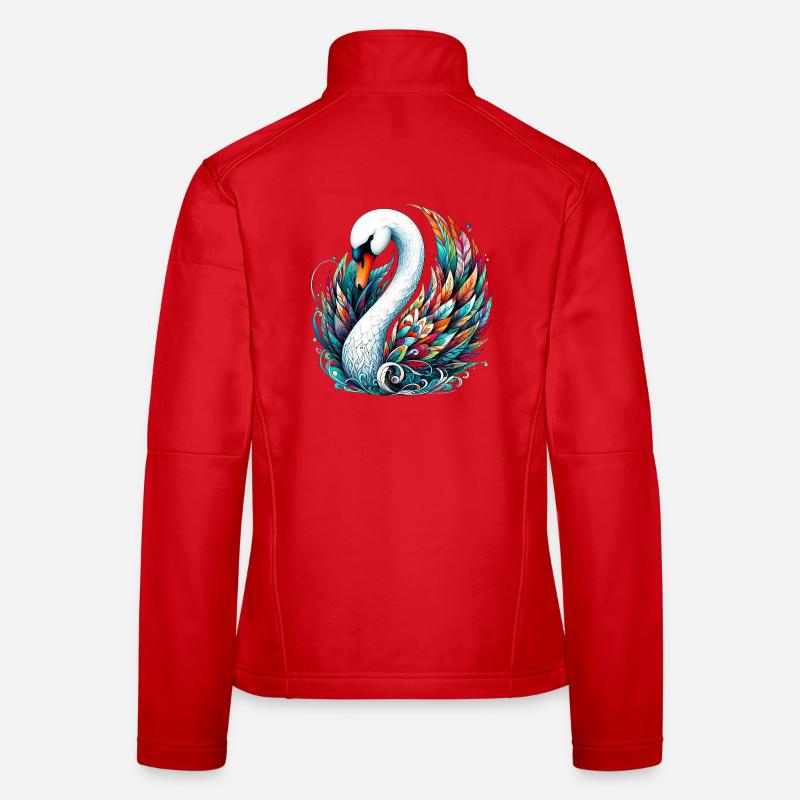 Schwan Frauen Softshelljacke