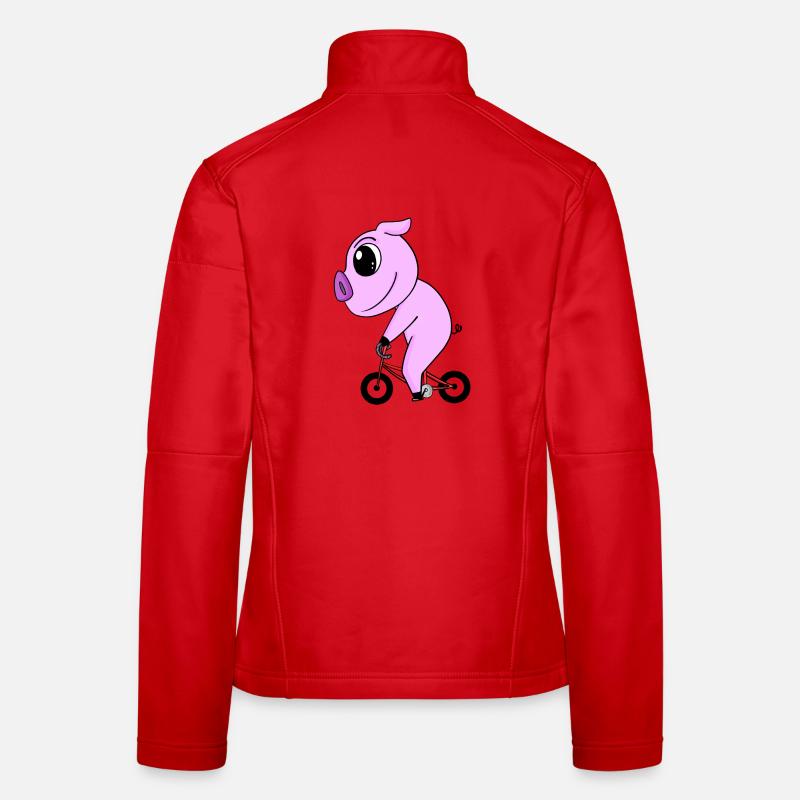 Pig Bicycle Women's Softshell Jacket