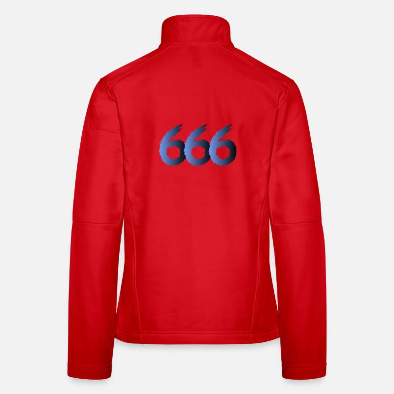 666 Symbole de Satan - Diable - Mal Veste en tissu softshell Femme