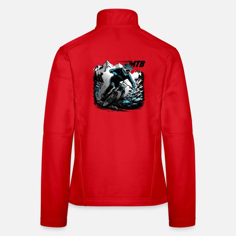 VTT Descente Veste en tissu softshell Femme