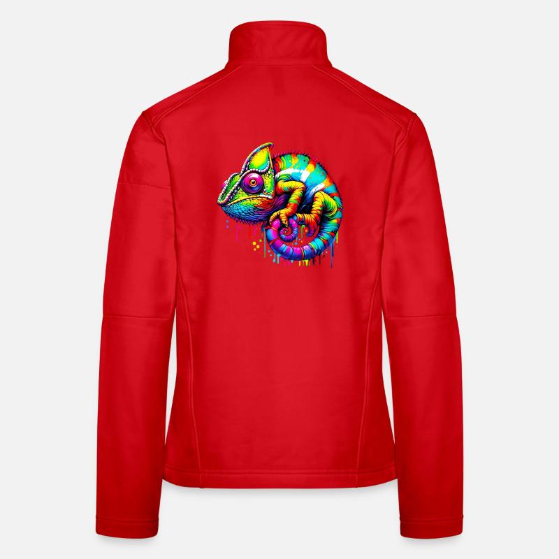 Chamäleon - Frauen Softshelljacke - Rot