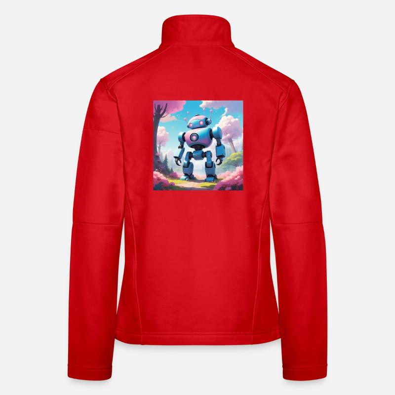 Robot on dream planet Women's Softshell Jacket
