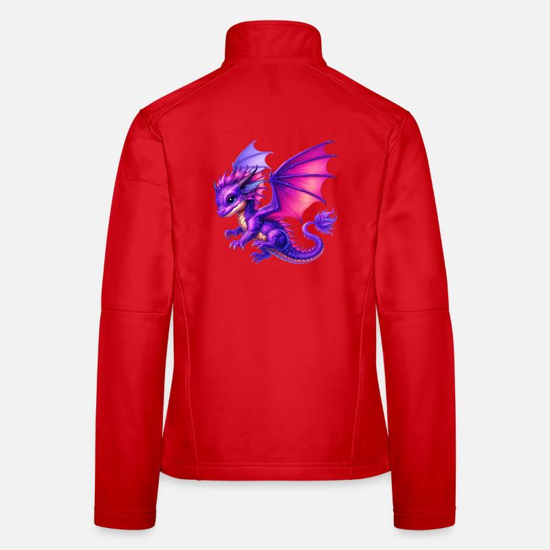 Drache - Frauen Softshelljacke - Rot