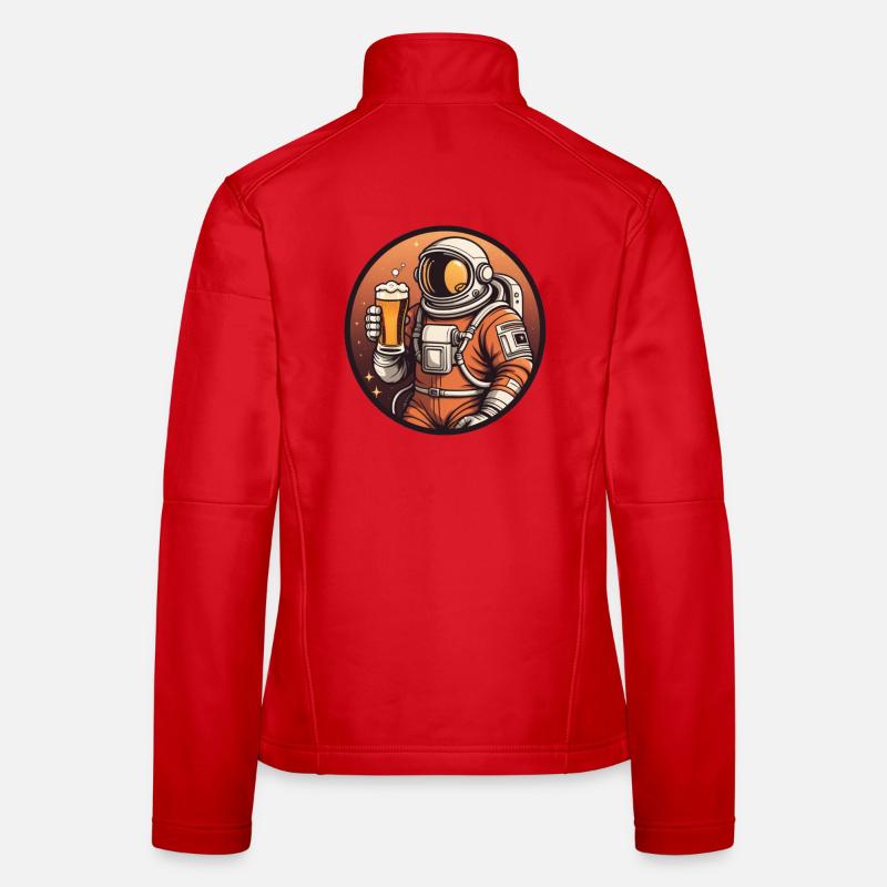 Sternenbier Astronaut Frauen Softshelljacke