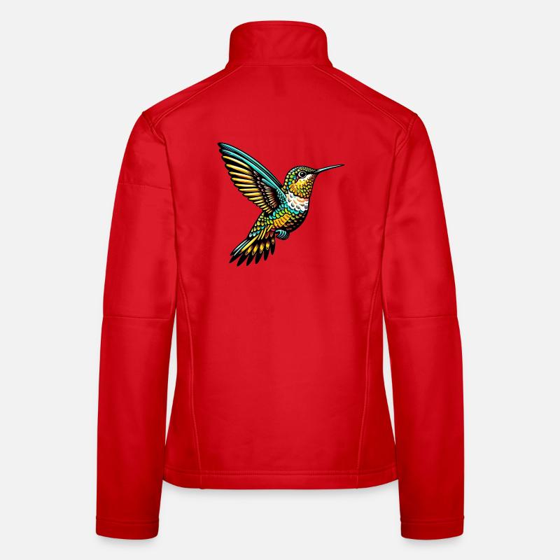 Kolibri - Frauen Softshelljacke - Rot
