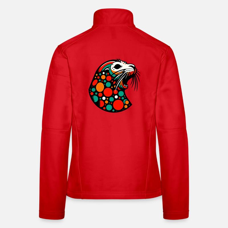 Phoque Veste en tissu softshell Femme