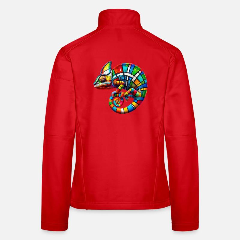 Caméléon Mondrian Veste en tissu softshell Femme